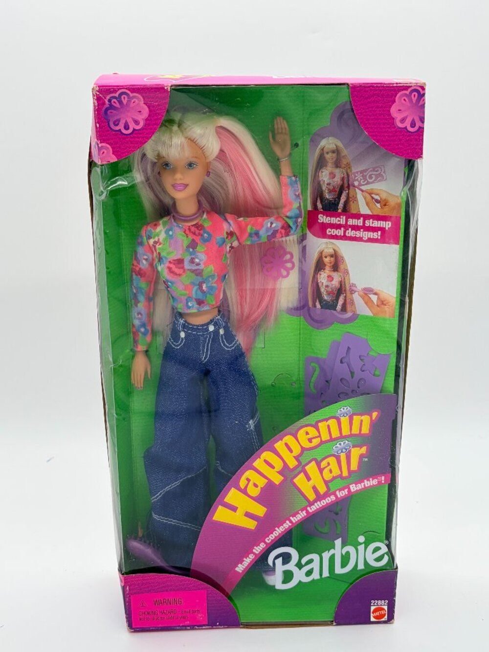Vintage Happenin' Hair Barbie Doll 1998 NRFB Mattel